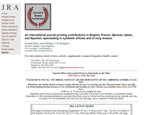 Tablet Screenshot of journalofromanarch.com